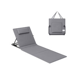 Gultas 158x55x52cm., pilkos/juodos spalvos