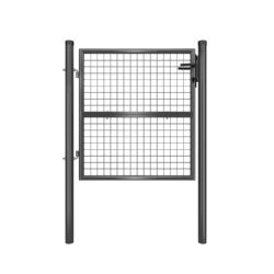 Sodo tvoros varteliai 106x6x145cm., tamsiai pilkos spalvos