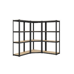Sandėliavimo lentyna 40x216x160cm., šviesiai rudos/juodos spalvos