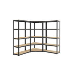 Sandėliavimo lentyna 40x250x180cm., šviesiai rudos/juodos spalvos