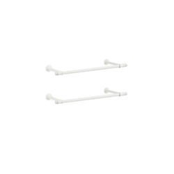 Rinkinys iš 2 sieninių drabužių kabyklų 30x84x7cm., baltos spalvos