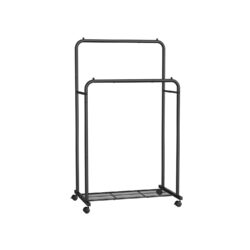 Drabužių kabykla 92,5x59,5x158cm., juodos spalvos