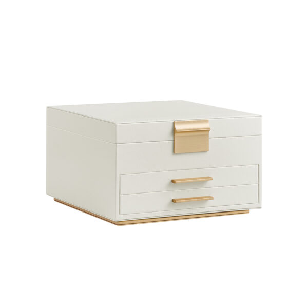 Papuošalų dėžutė su veidrodžiu 23x23x14cm., įvairių spalvų