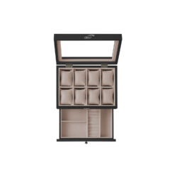 Papuošalų dėžutė 19x27x12,5cm., juodos/kreminės spalvos