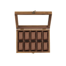 Laikrodžių dėžutė 20,5x29x8,5cm., rudos spalvos