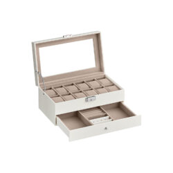 Laikrodžių dėžutė 18,5x32,5x13,5cm., kreminės spalvos