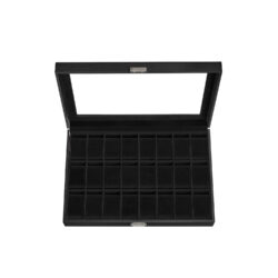 Laikrodžių dėžutė 29,5x43x8cm., juodos spalvos