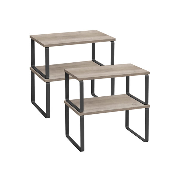 Rinkinys iš 4 prieskonių lentynų, pilkos/juodos spalvos