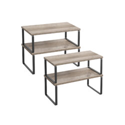 Rinkinys iš 4 prieskonių lentynų, pilkos/juodos spalvos