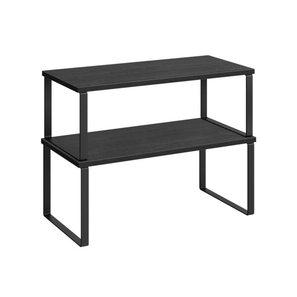 Rinkinys iš 2 prieskonių lentynų, juodos spalvos