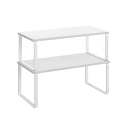 Rinkinys iš 2 prieskonių lentynų, baltos spalvos