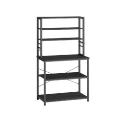 Virtuvės lentyna 40x80x167cm., juodos spalvos