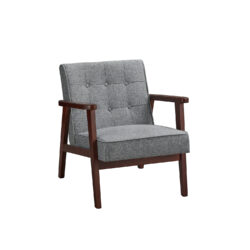 Fotelis 78x70x75,5cm., pilkos/rudos spalvos