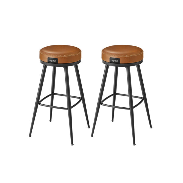 LBC110K01-1.jpg Rinkinys iš 2 baro kėdžių 56x56x76cm., juodos/rudos spalvos