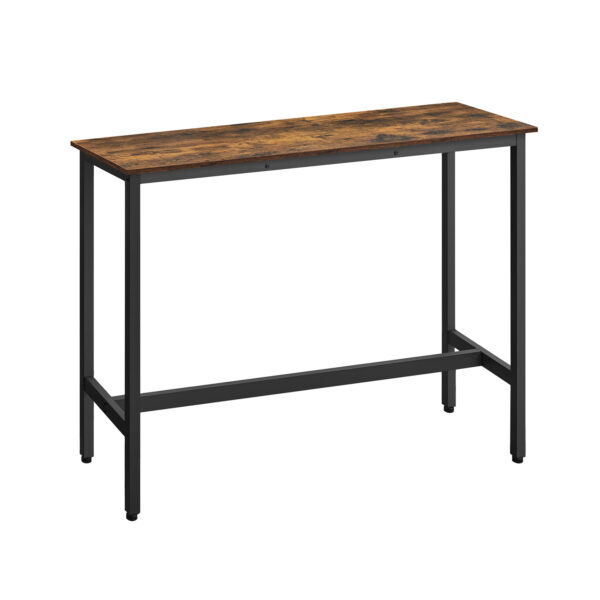 Baro stalas 40x120x90cm., rudos/juodos spalvos