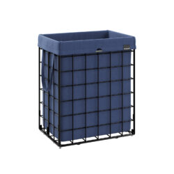 Skalbinių krepšelis 110L., juodos/tamsiai mėlynos spalvos