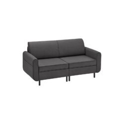 Sofa 79x166x85,6cm., tamsiai pilkos spalvos