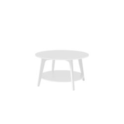 Kavos staliukas 80x45cm., baltos spalvos