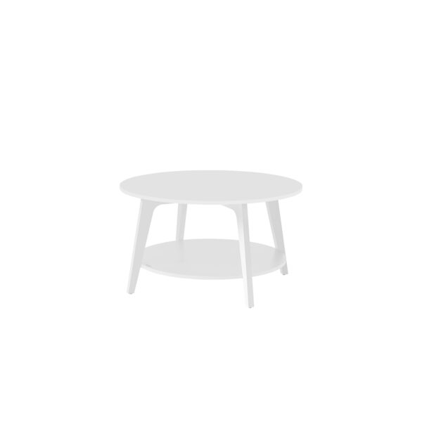 Kavos staliukas 80x45cm., baltos spalvos