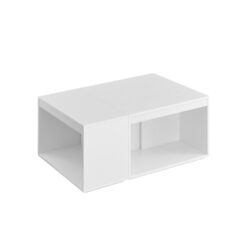 Kavos staliukas iš 3 dalių 40x90x60cm., baltos spalvos