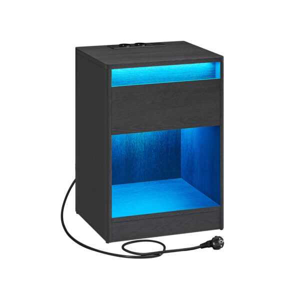 LET618T22-1.jpg Naktinis staliukas su LED apšvietimu 35x40x55cm., juodos spalvos