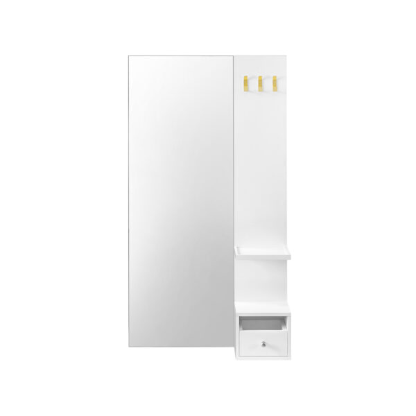 Veidrodis 108x60x17,5cm., baltos spalvos