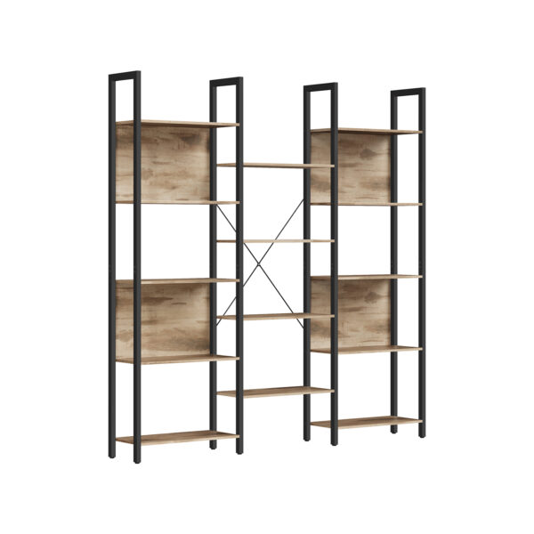LLS107K01-1.jpg Lentyna 24x158x166cm., šviesiai rudos/juodos spalvos