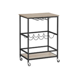 Vyno lentyna 40x60x82cm., šviesiai rudos/juodos spalvos