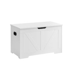 Batų suoliukas su laikymo vieta 40x80x46cm., baltos spalvos