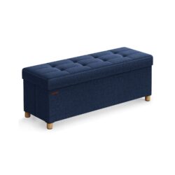 Pufas 38x110x40cm., tamsiai mėlynos/šviesiai rudos spalvos