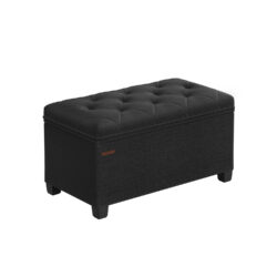 Pufas su daiktų laikymo vieta 40x76x40cm., juodos spalvos