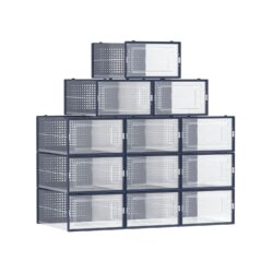 Batų dėžės 12 vienetų 33,5x23,2x14,3cm., tamsiai mėlynos spalvos