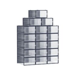 Batų dėžės 18 vienetų 33,5x23,2x14,3cm., tamsiai mėlynos spalvos