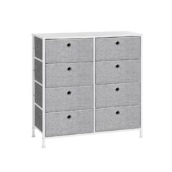 Komoda 30x80x81,5cm., pilkos/baltos spalvos