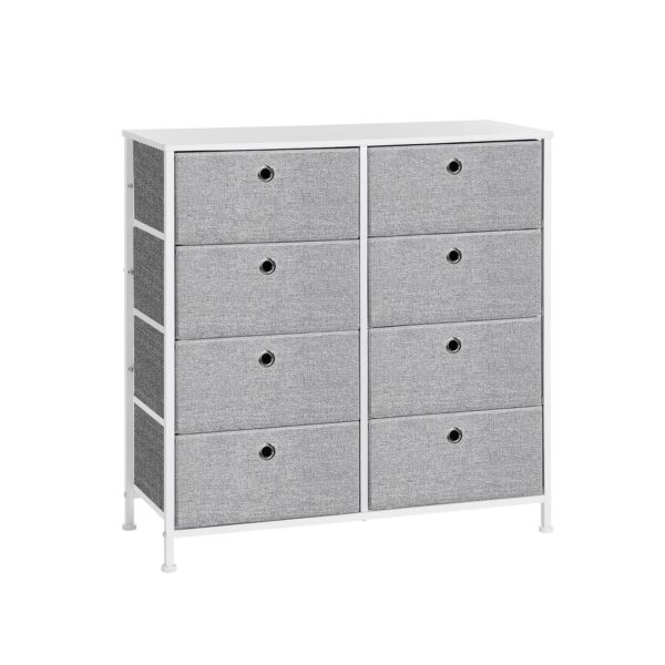 Komoda 30x80x81,5cm., pilkos/baltos spalvos