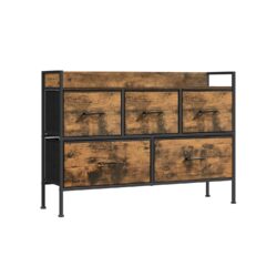 Komoda 29x98,2x70cm., rudos/juodos spalvos