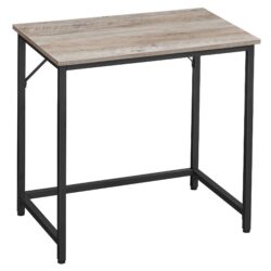 Rašomasis stalas 50x80x76cm., šviesiai rudos/juodos spalvos