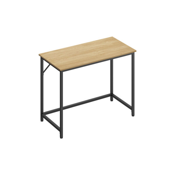 Rašomasis stalas 50x100x76cm., šviesiai rudos/juodos spalvos