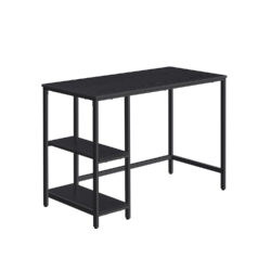 Rašomasis stalas su lentynomis 50x100x76cm., juodos spalvos