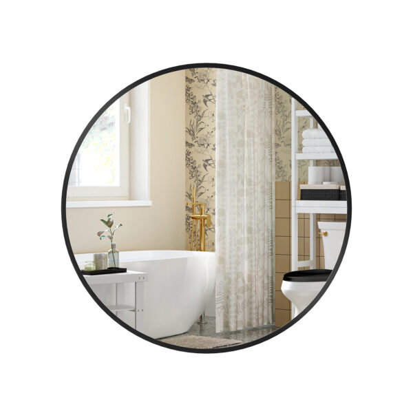 Veidrodis 3,6x50cm., juodos spalvos