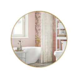 Veidrodis 61x3,6cm., auksinės spalvos