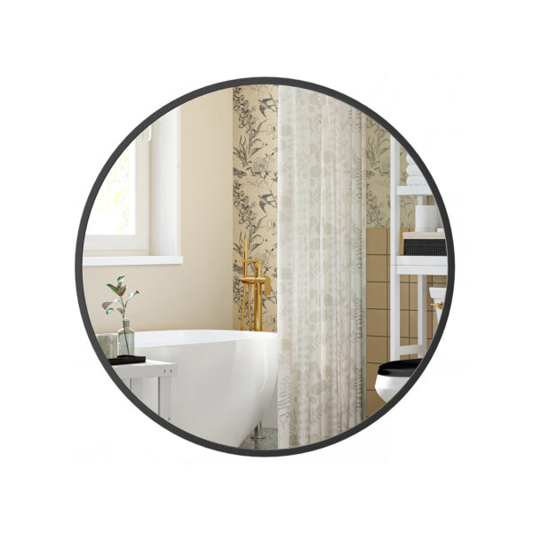 Veidrodis 40,7x3,5cm., juodos spalvos