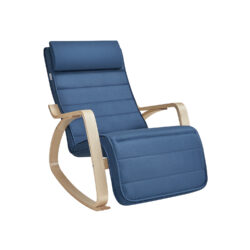 Supama kėdė 121,5x55x84cm., šviesiai rudos/tamsiai mėlynos spalvos