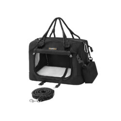 Šunų transportavimo krepšys 43x30x30cm., juodos/pilkos spalvos