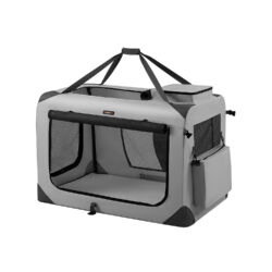 Šunų transportavimo krepšys 102x69x69cm., pilkos/juodos spalvos
