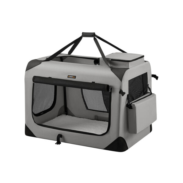 PDC090G02-1.jpg Šunų transportavimo krepšys 91x63x63cm., pilkos/juodos spalvos