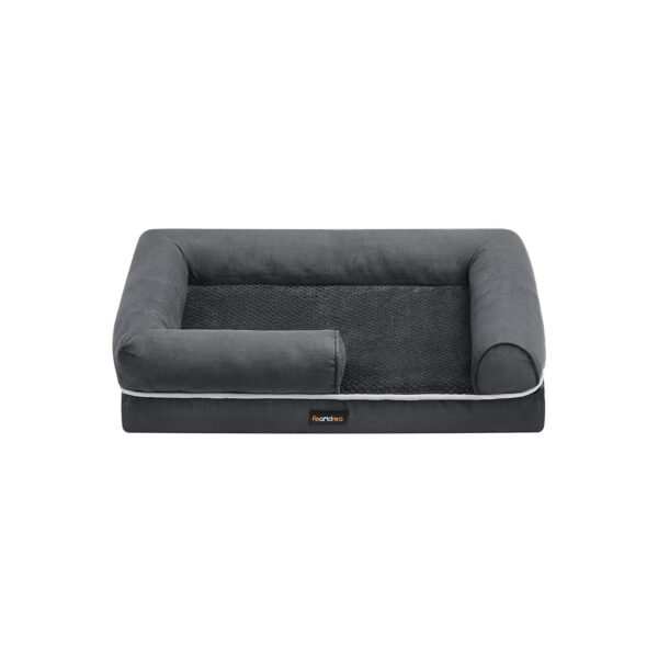 Šuns guolis 91x71x25cm., tamsiai pilkos spalvos