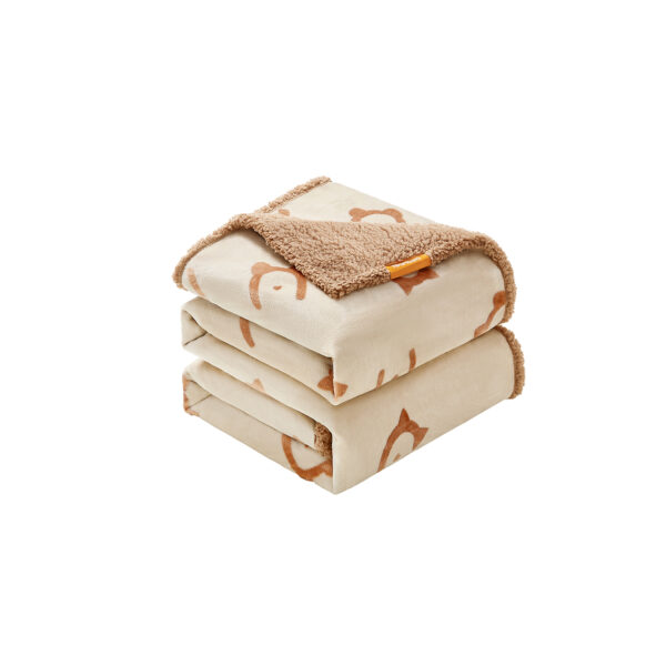 Antklodė šunims 229x203cm., šviesiai rudos spalvos