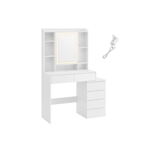 Tualetinis staliukas 40x97,5x145cm., baltos spalvos