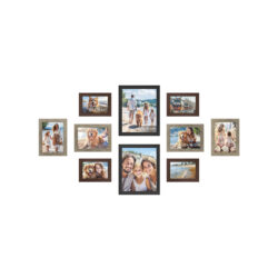 Rinkinys iš 10 nuotraukų rėmelių, įvairių spalvų